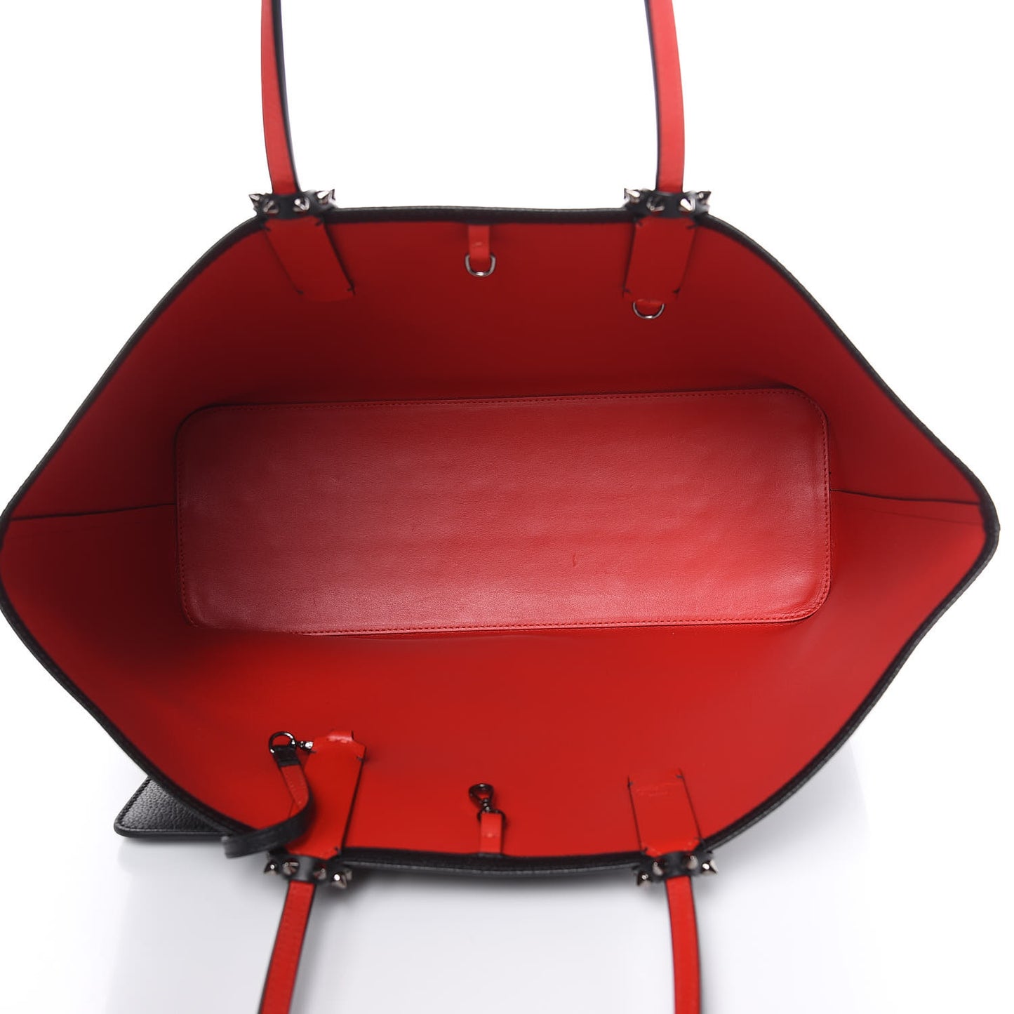 Calfskin Spikes East West Cabata Tote Black