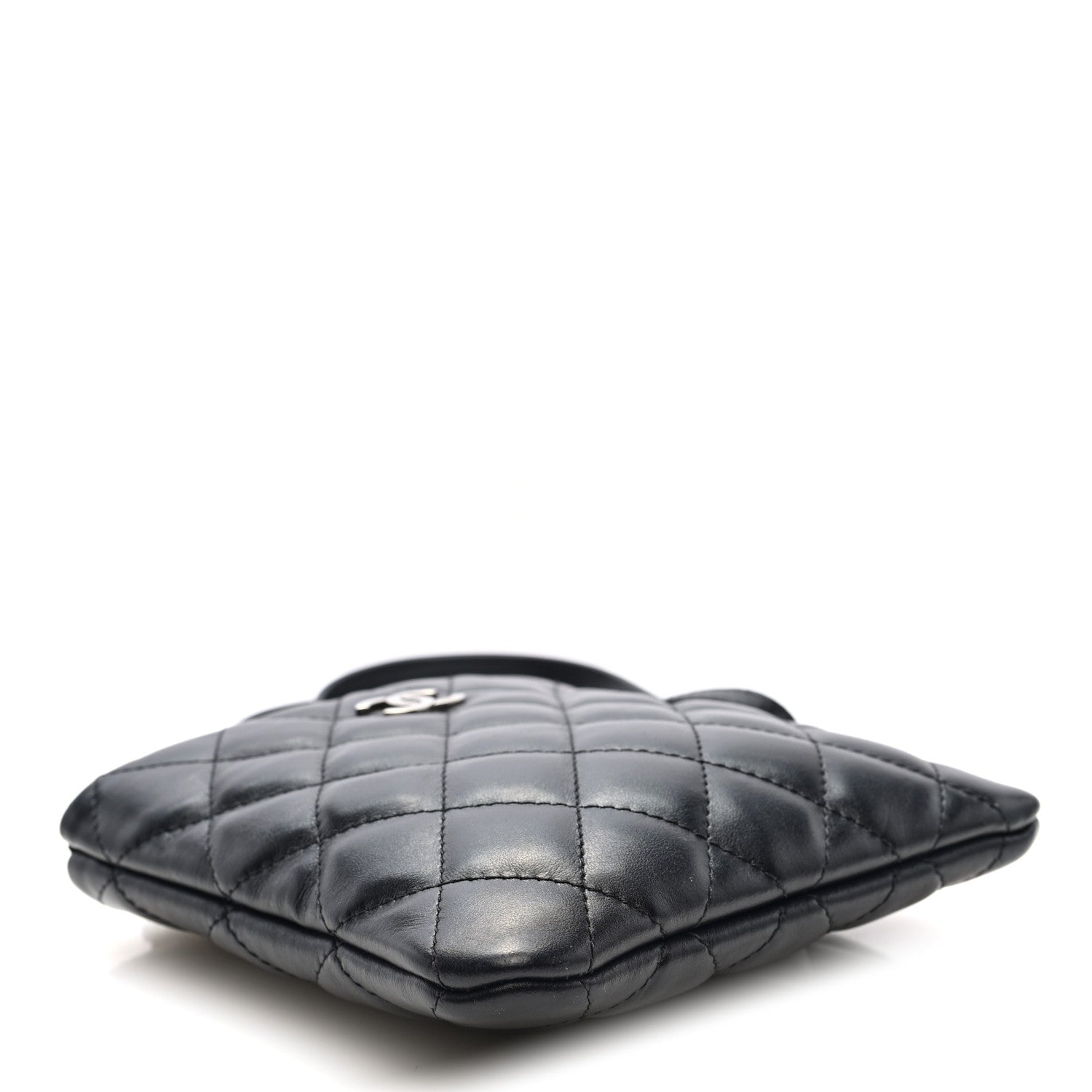 Chanel Calfskin Quilted Crossbody Bag Black 4 of 10