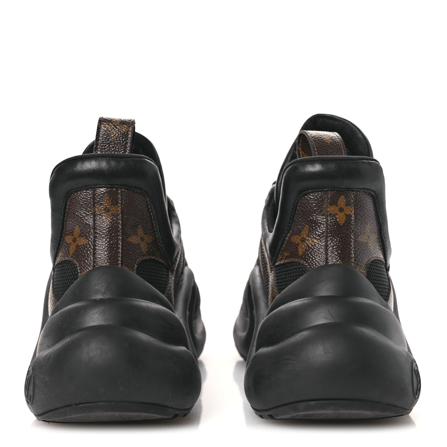 Calfskin Patent Monogram LV Archlight Sneakers 39.5 Black