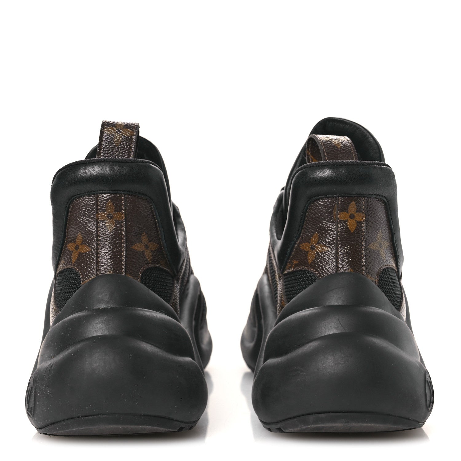 Louis Vuitton Calfskin Patent Monogram LV Archlight Sneakers 39.5 Black 5 of 12