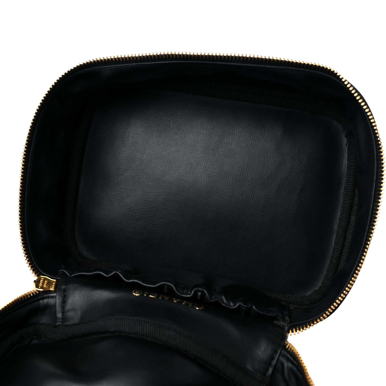 Chanel Lambskin Vanity Cosmetic Case Black 5 of 16