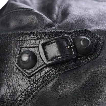 Balenciaga Agneau Giant Brogues Hardware Pompon Anthracite 11 of 12