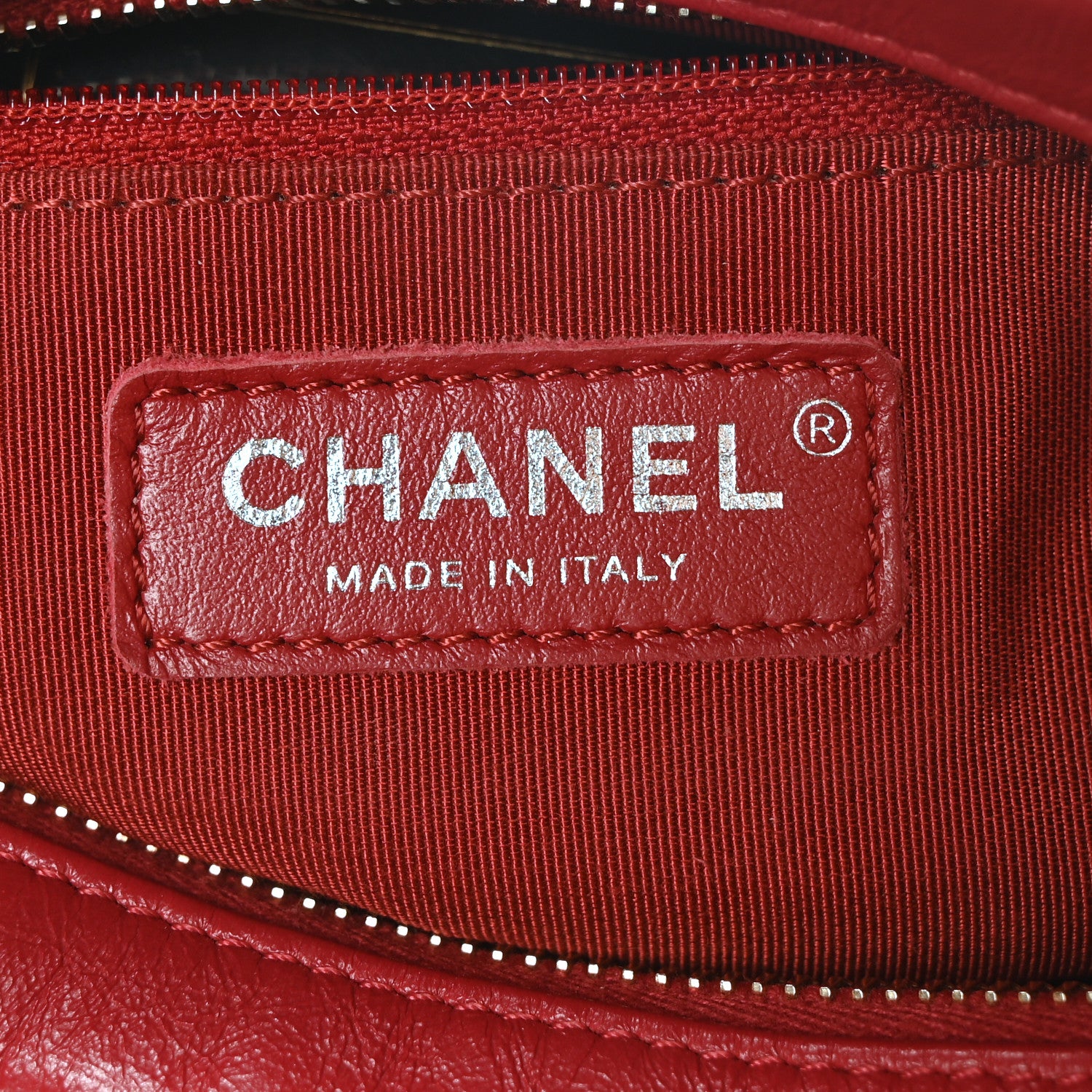 Chanel Aged Smooth Calfskin Quilted Medium Gabrielle Logo Hobo Red 6 of 10