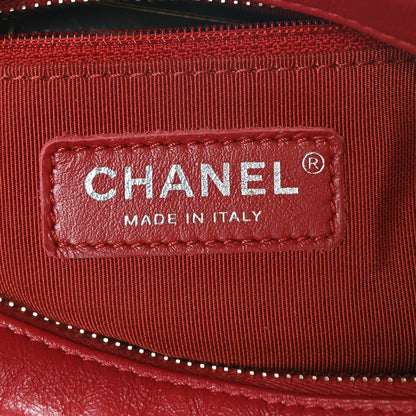Chanel Aged Smooth Calfskin Quilted Medium Gabrielle Logo Hobo Red 6 of 10