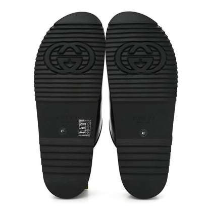 Gucci Jakarta Calfskin Womens Horsebit Slippers 41 Black 5 of 9