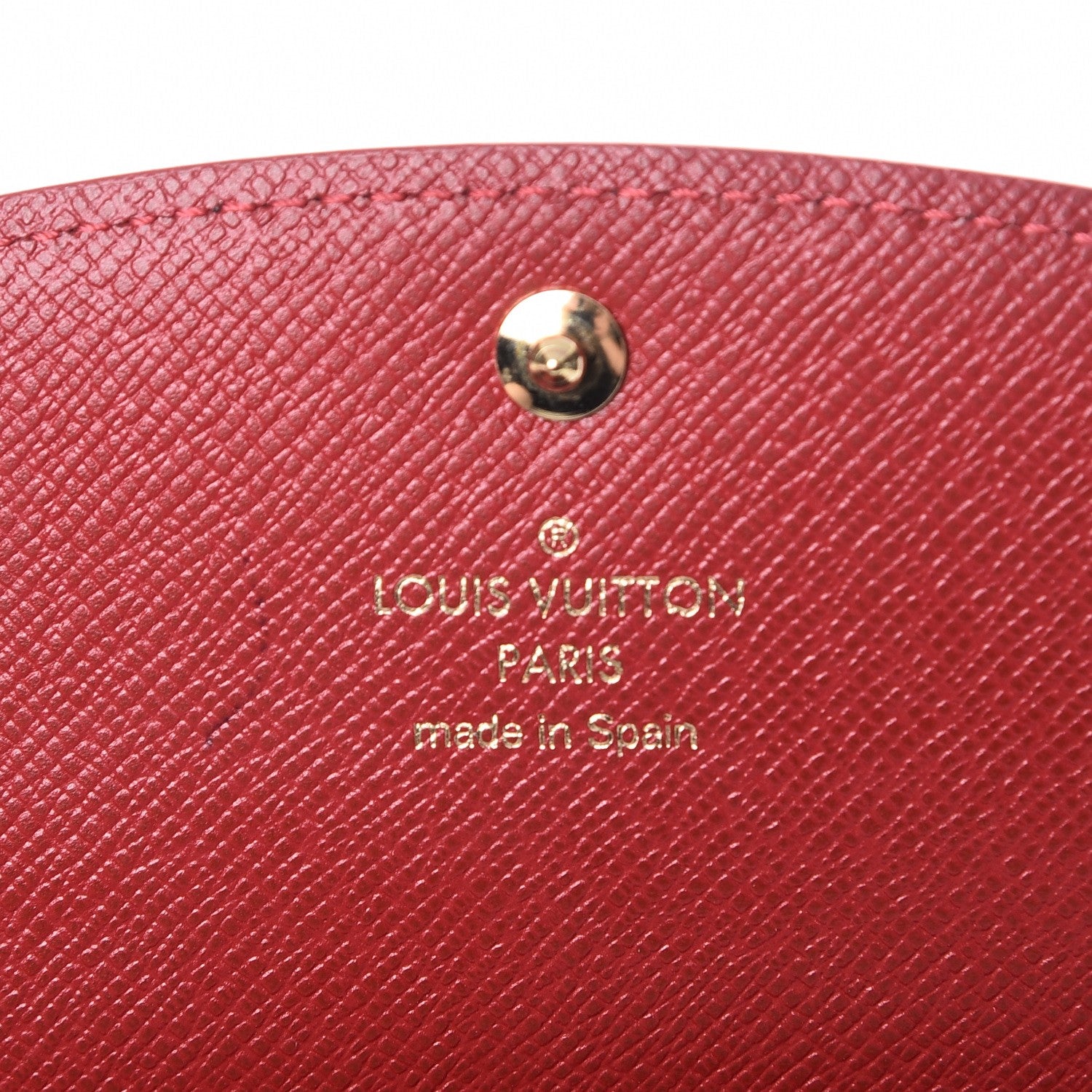Louis Vuitton Damier Ebene Caissa Wallet Cherry 6 of 7
