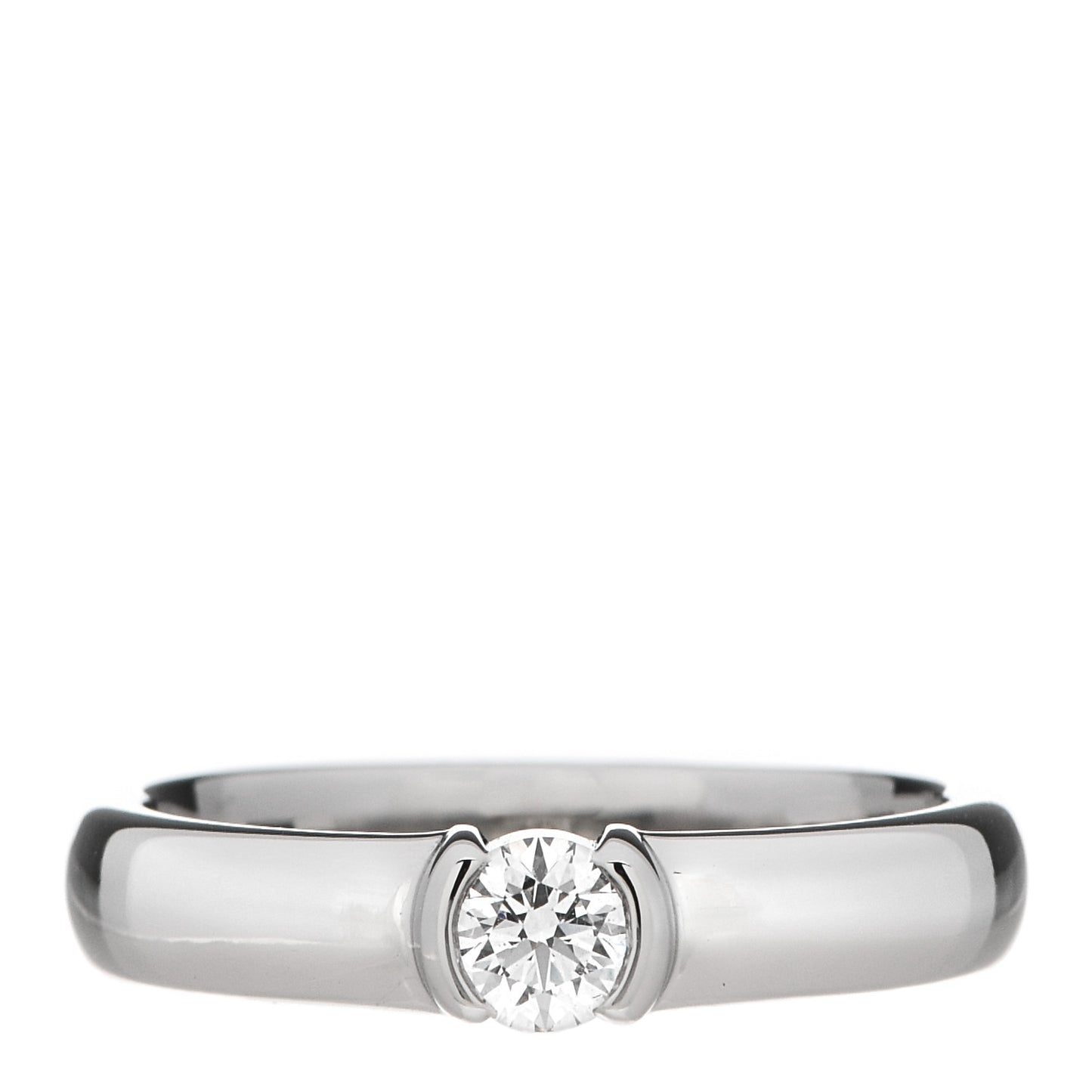 Platinum Diamond .31ct Etoile Solitaire Engagement Ring 53 6.25