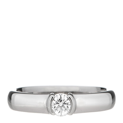 Tiffany Platinum Diamond .31ct Etoile Solitaire Engagement Ring 53 6.25 1 of 6