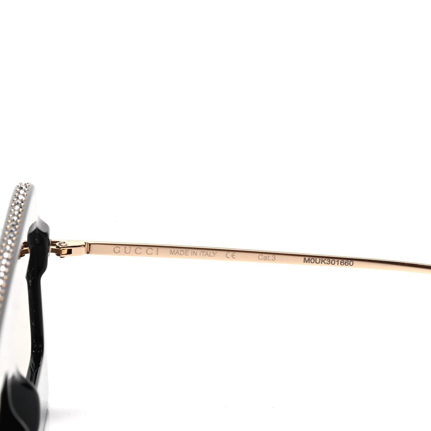 Gucci Acetate Crystal Mask-Frame Sunglasses GG0431S Black 5 of 6