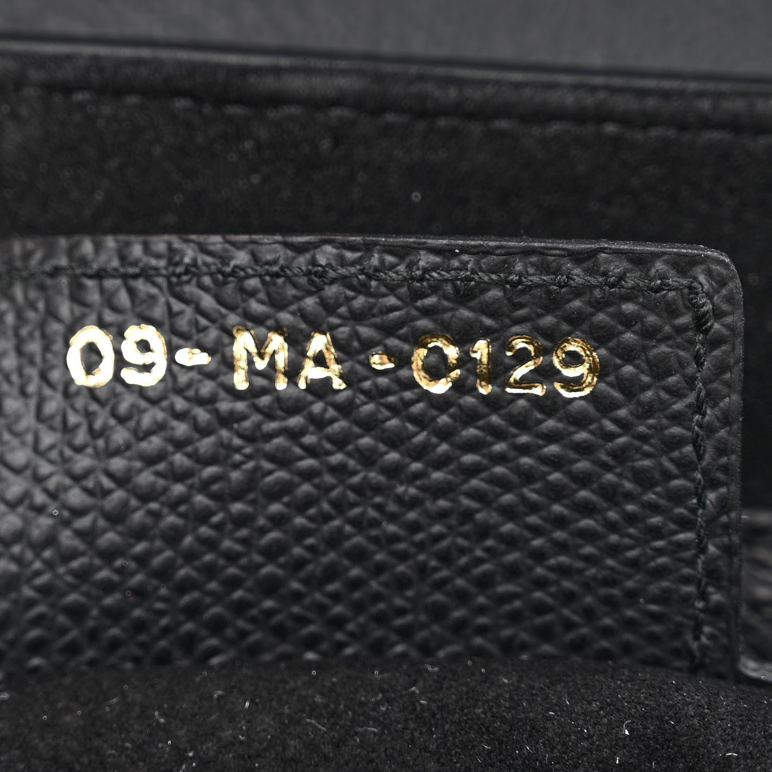 Christian Dior Grained Calfskin Saddle Bag Black 7 of 10
