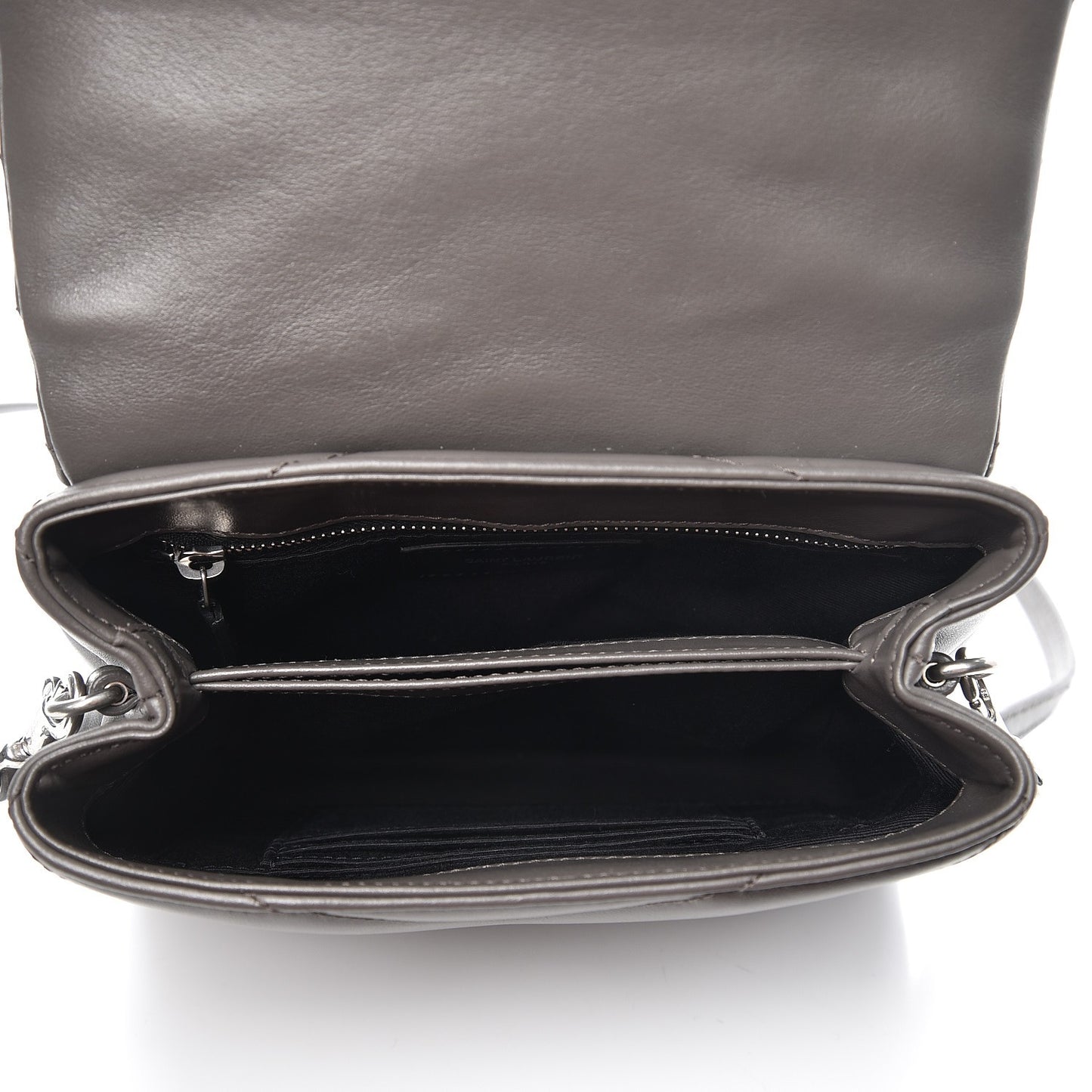 Calfskin Y Quilted Monogram Toy Loulou Crossbody Bag Earth