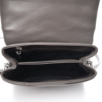 Saint Laurent Calfskin Y Quilted Monogram Toy Loulou Crossbody Bag Earth 7 of 8