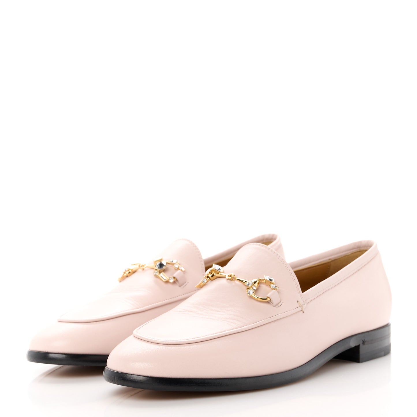 Malaga Kid Crystal Horsebit Womens Jordaan Loafers 39 Pink Hibiscus