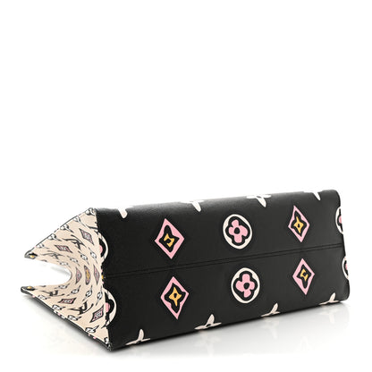 Louis Vuitton Monogram Giant Wild At Heart Onthego GM Black 4 of 13