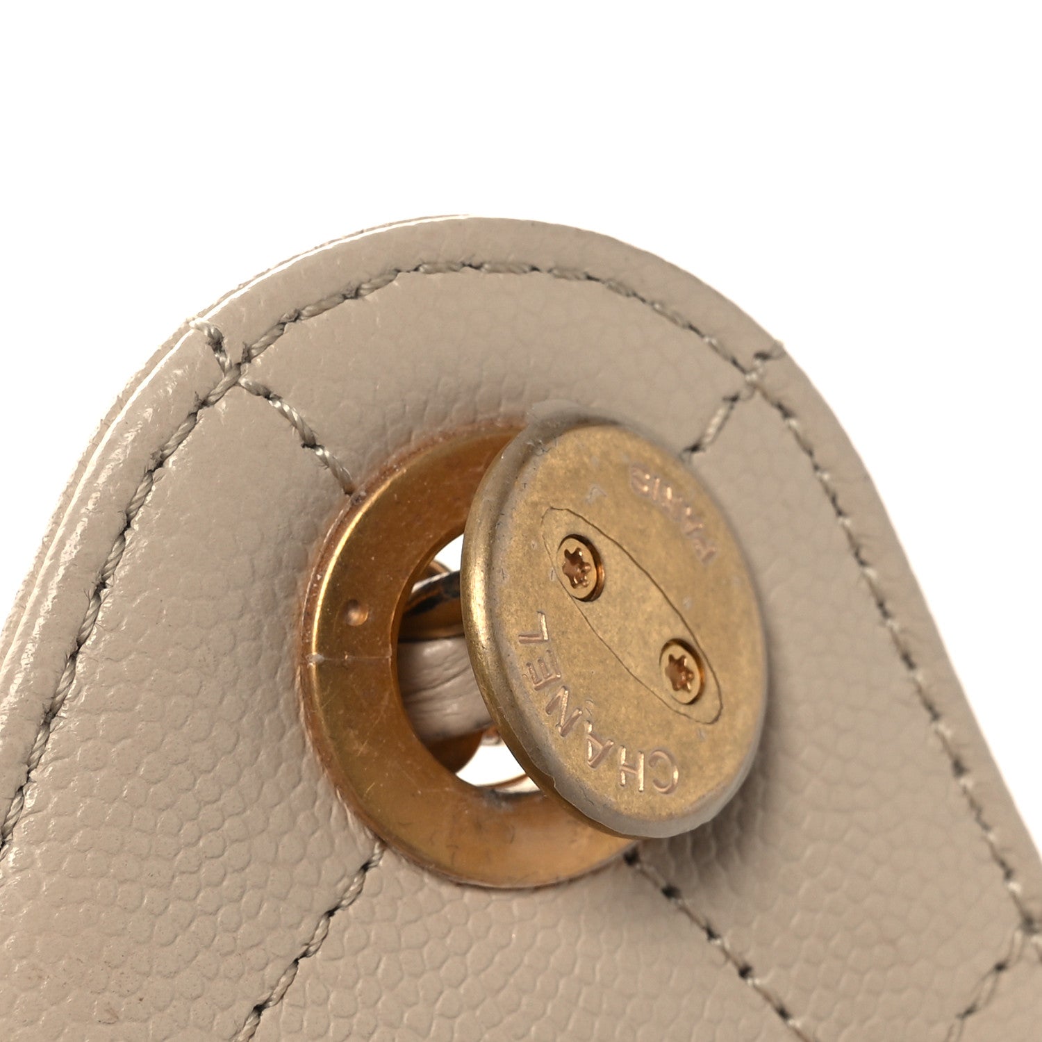 Chanel Caviar Quilted Small Chanel 25 Handbag Beige 11 of 13