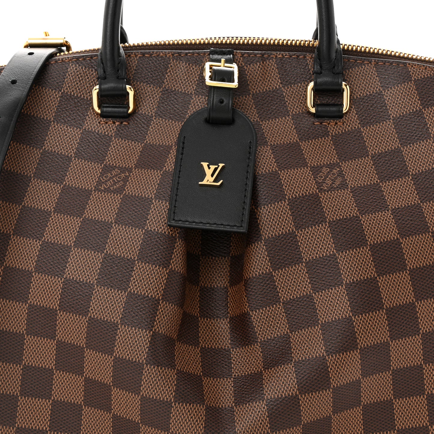 Damier Ebene Odeon Tote MM Black