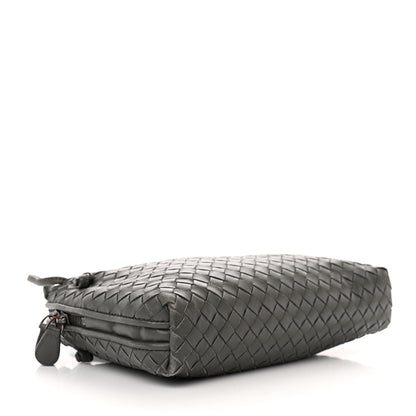 Bottega Veneta Nappa Intrecciato Nodini Crossbody Messenger New Light Grey 4 of 16