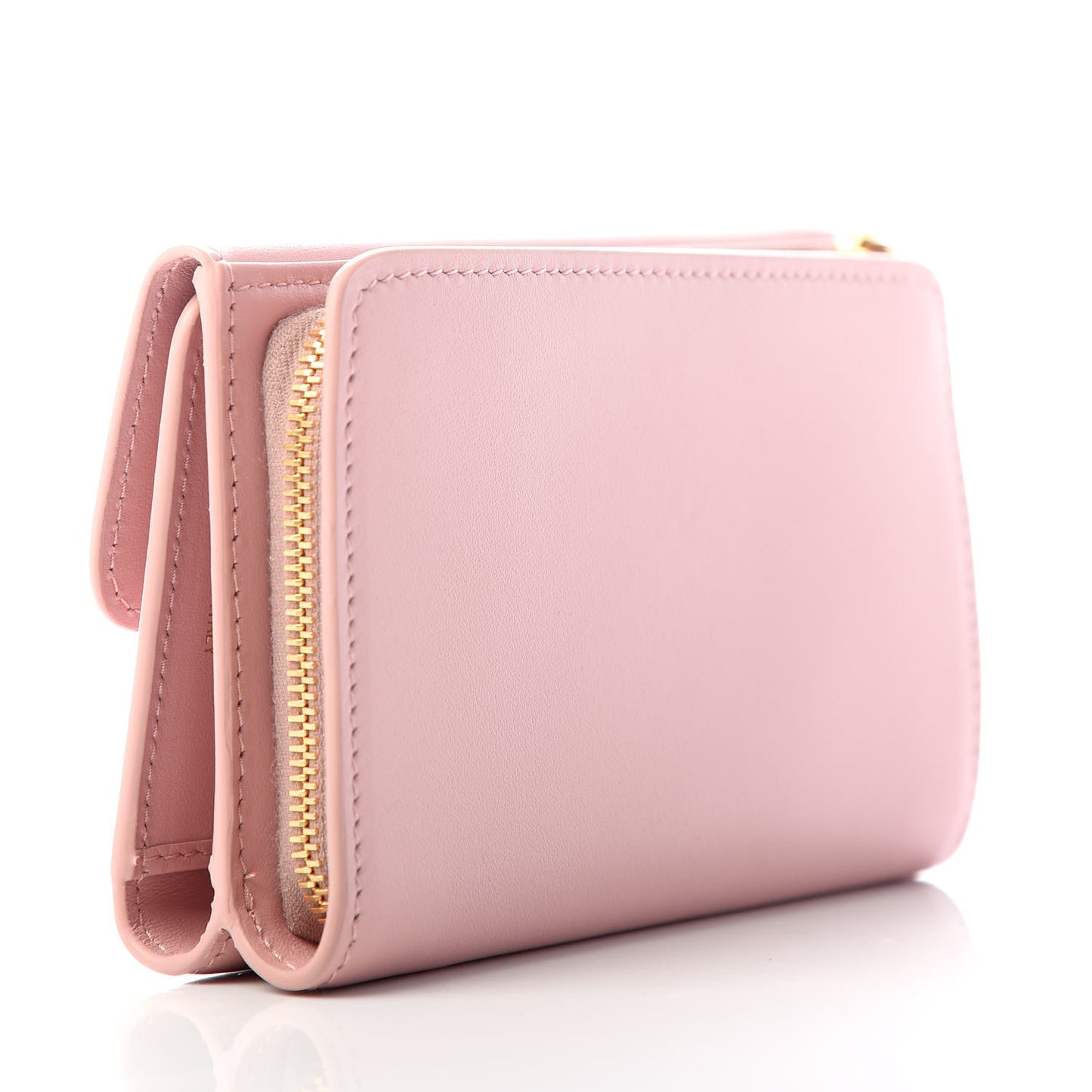 Soft Calfskin Bow Bi-Fold Wallet Pesco Petalo