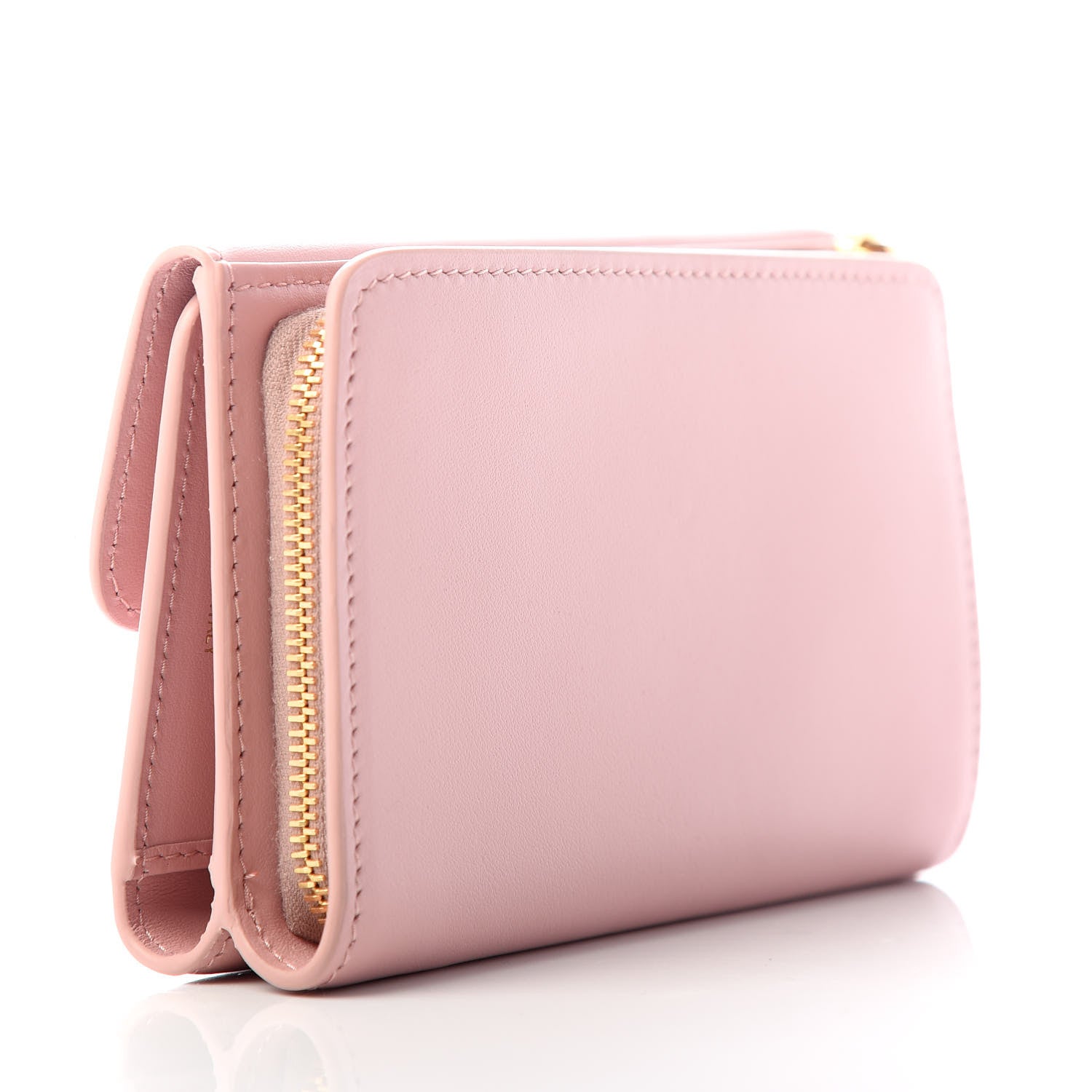 Miu Miu Soft Calfskin Bow Bi-Fold Wallet Pesco Petalo 3 of 7