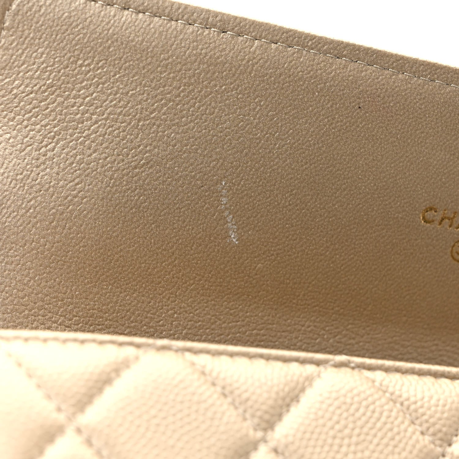 Chanel Metallic Caviar Quilted Large Boy Gusset Flap Wallet Gold 10 of 11