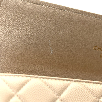 Chanel Metallic Caviar Quilted Large Boy Gusset Flap Wallet Gold 10 of 11