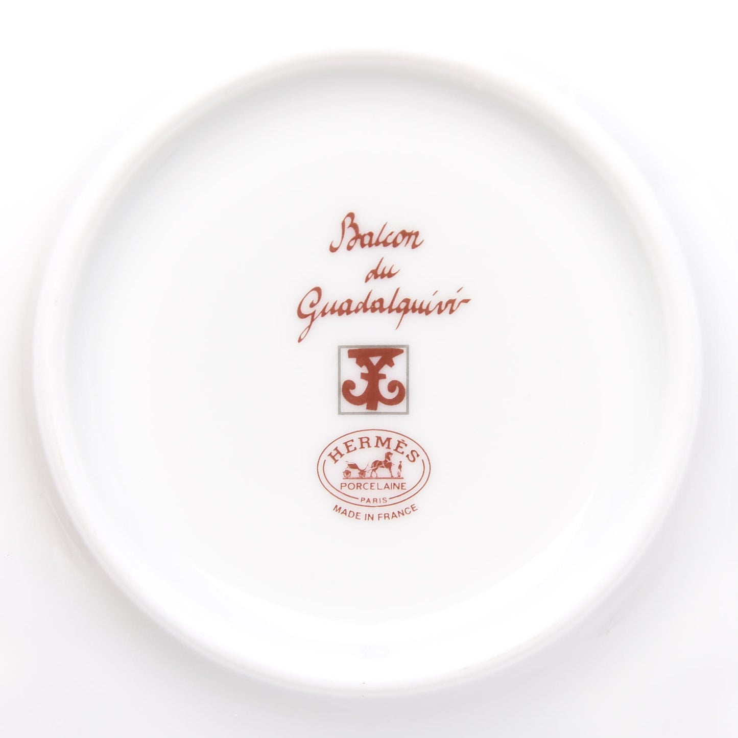 Porcelain Balcon du Guadalquivir Tea Cup and Saucer Set of 2