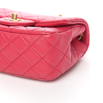 Chanel Lambskin Quilted Pearl Crush Mini Flap Pink 8 of 9