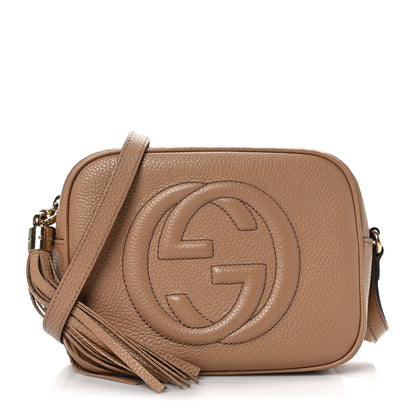 Gucci Pebbled Calfskin Small Soho Disco Bag Camelia 1 of 9