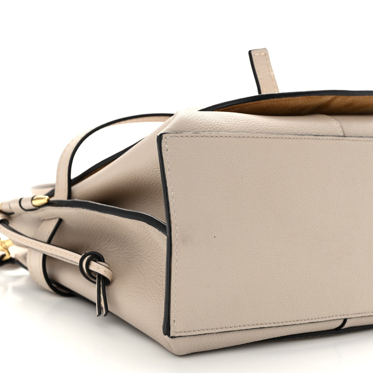 Calfskin Small Gate Tote Beige