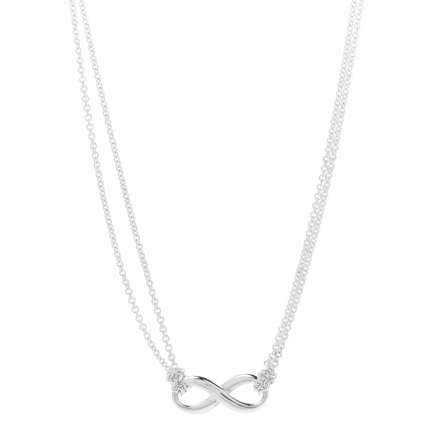 Sterling Silver Infinity Pendant Necklace