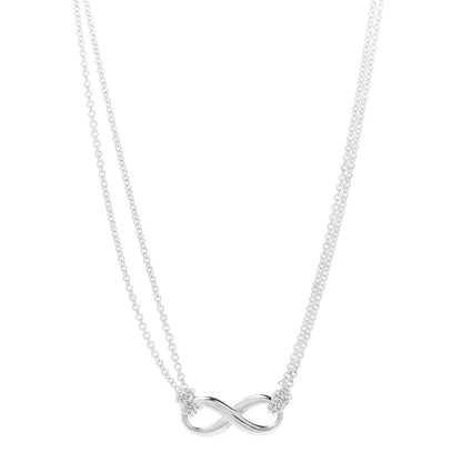 Tiffany Sterling Silver Infinity Pendant Necklace 1 of 7