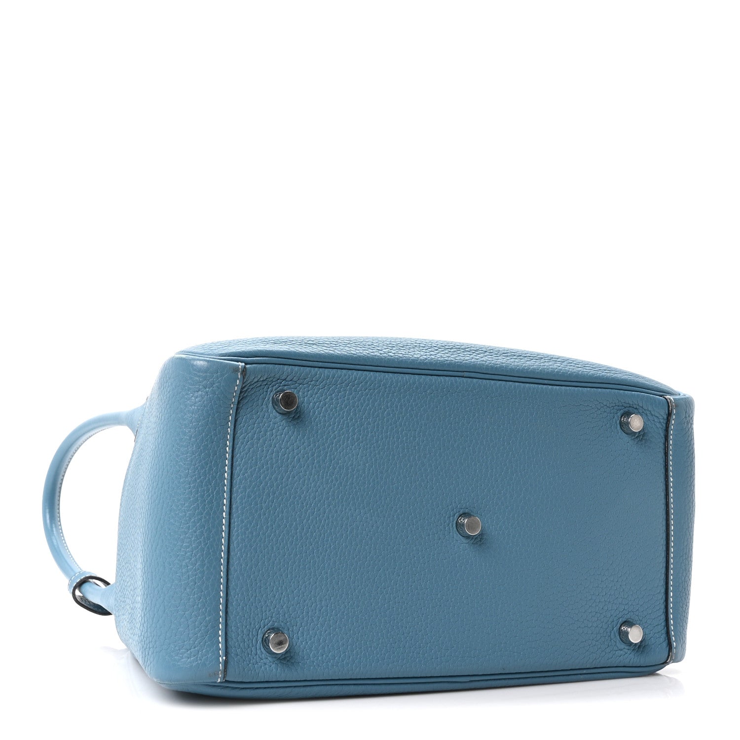 Hermes Taurillon Clemence Lindy 30 Bleu Jean 4 of 10