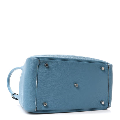 Hermes Taurillon Clemence Lindy 30 Bleu Jean 4 of 10