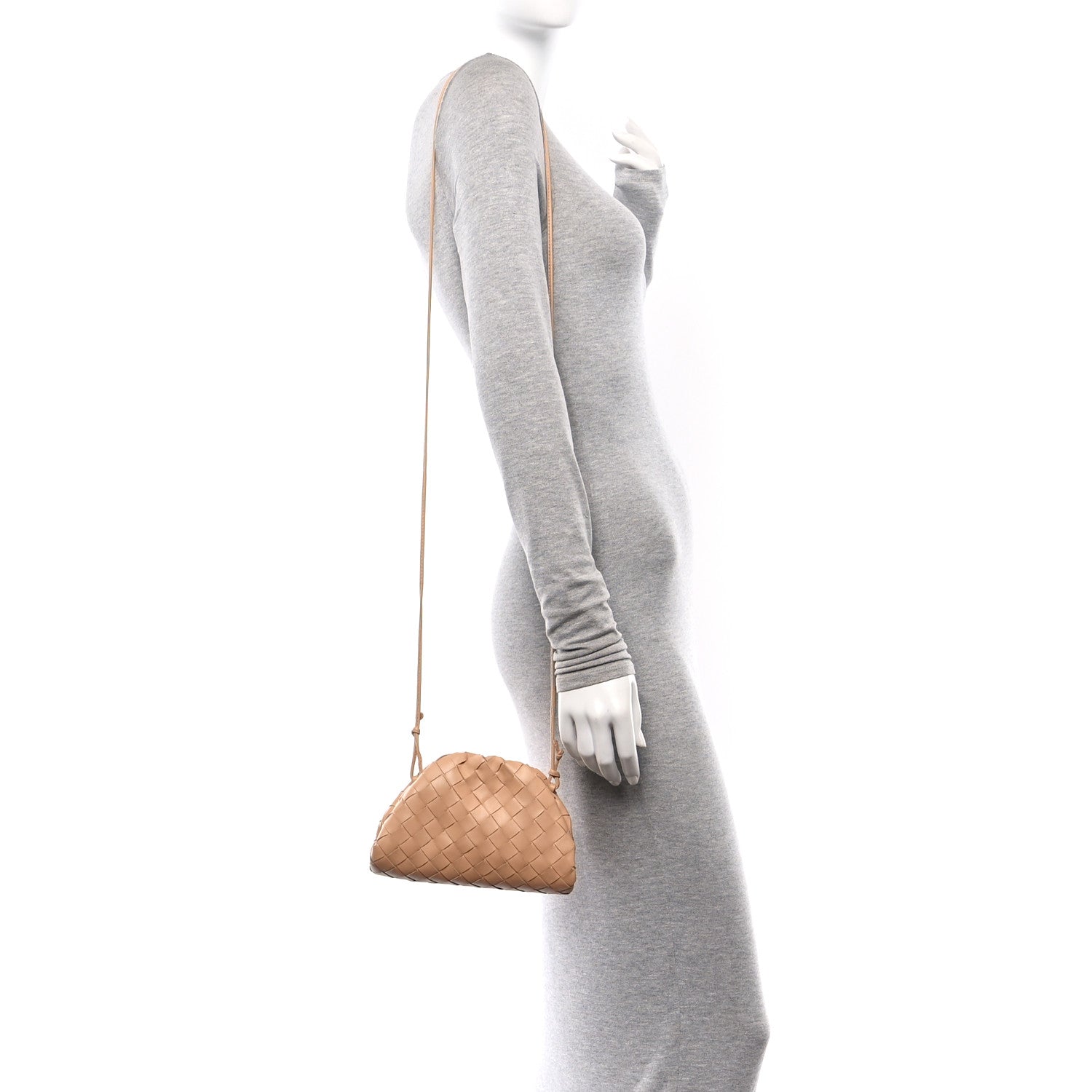 Bottega Veneta Nappa Intrecciato The Mini Pouch Almond 2 of 10