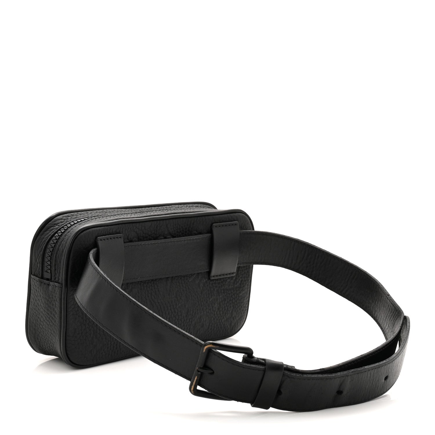 Louis Vuitton Taurillon Monogram Uniformes Solar Ray Soft Pochette Volga Belt Bag Black 3 of 11