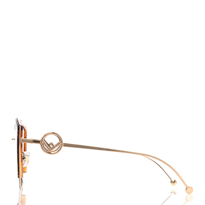 Fendi Metal Acetate F is Fendi FF Cat Eye Sunglasses FF 0290/S Blue Havana 3 of 7
