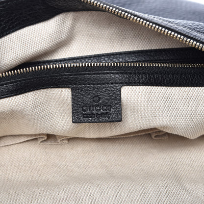Gucci Pebbled Calfskin Medium Soho Hobo Black 6 of 11