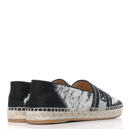Christian Dior Canvas Tie and Dior Embroidered Granville 15mm Espadrilles 38 Denim 3 of 4