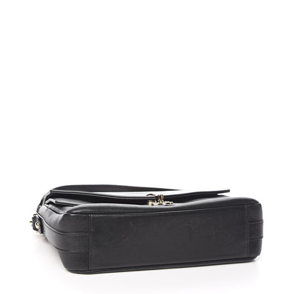 Chanel Sheepskin Chevron Quilted Mini Double Chevron Flap Black 4 of 12