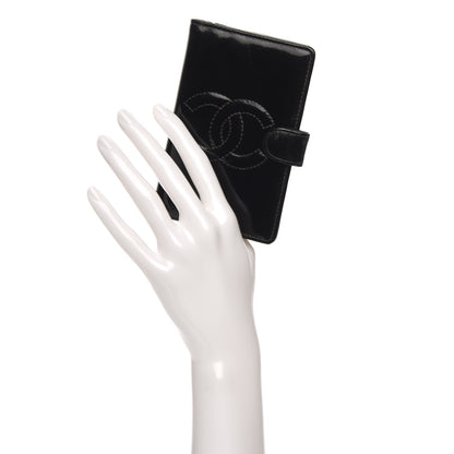 Chanel Patent CC Small Ring Agenda Planner Black 2 of 11