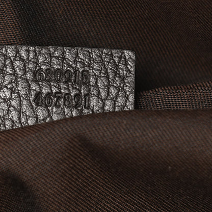 Gucci Monogram Dollar Calfskin Waist Pouch Beige Ebony Testa di Moro Marrone Scuro 7 of 10