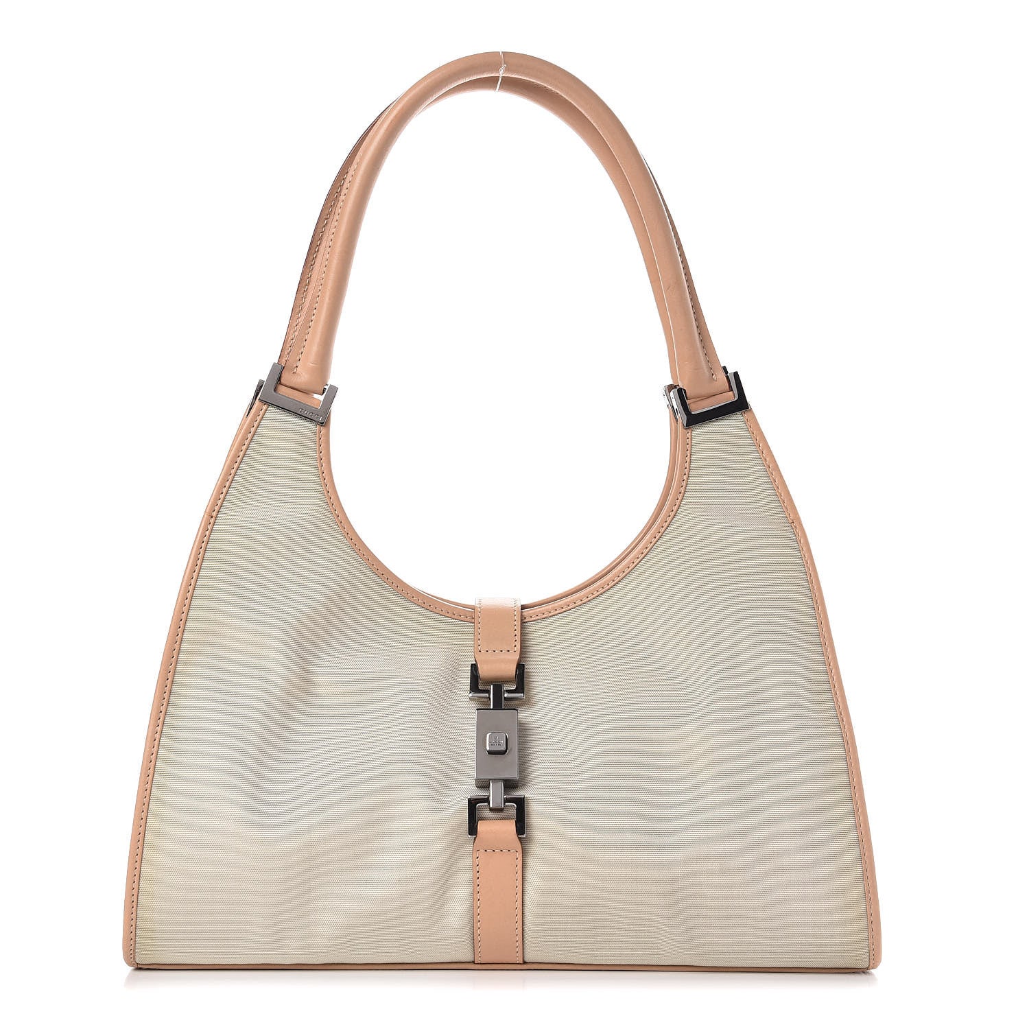 Gucci Canvas Small Jackie O Hobo Beige 1 of 17