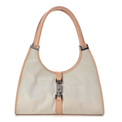 Gucci Canvas Small Jackie O Hobo Beige 1 of 17