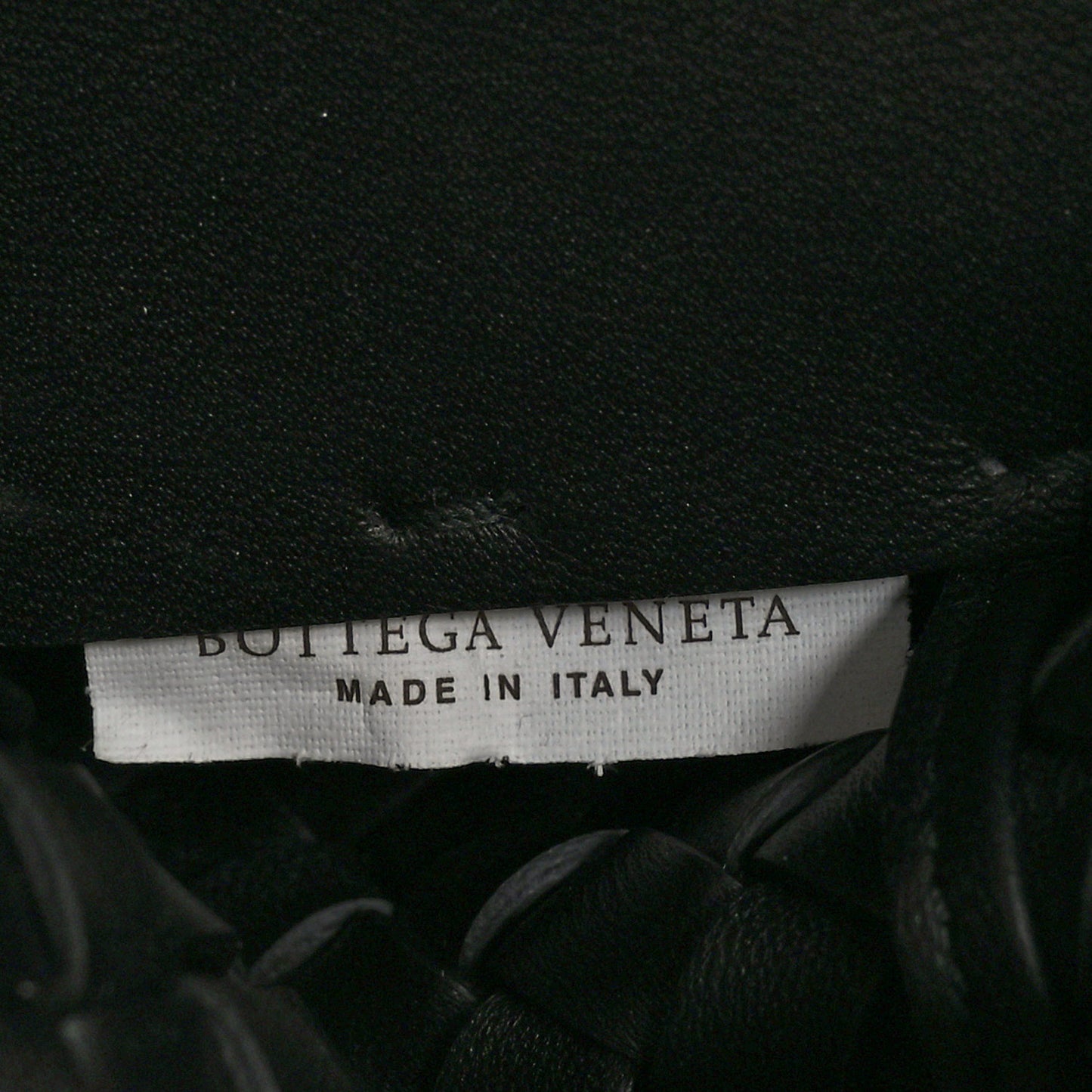 Nappa Intrecciato Beaded Medium Cabat Black
