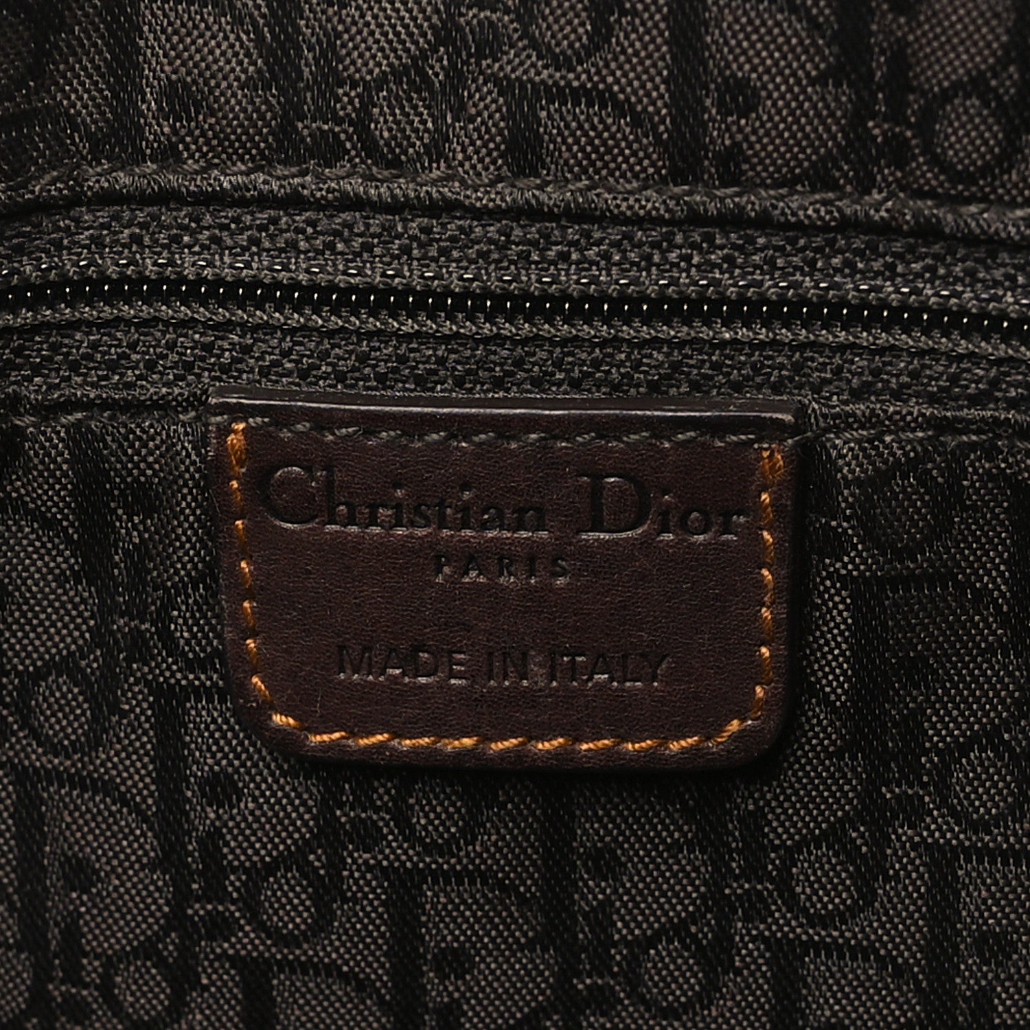 Christian Dior Calfskin Large Gaucho Double Saddle Bag Brown 6 of 15