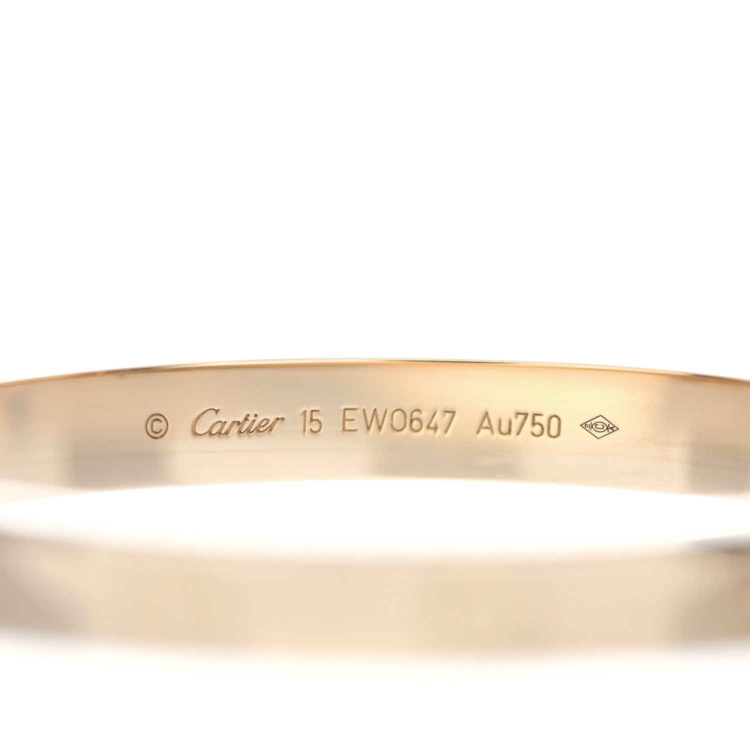 Cartier 18K Yellow Gold LOVE Bracelet 15 4 of 5