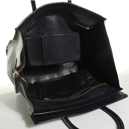 Celine Smooth Calfskin Mini Luggage Black 5 of 8