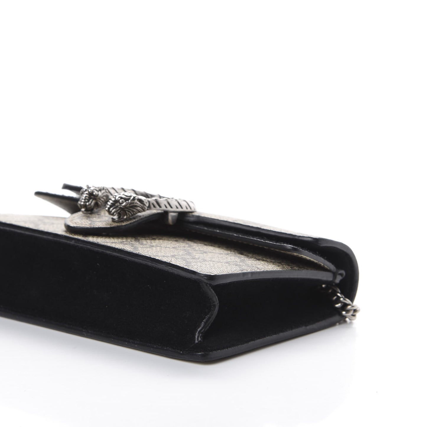 GG Supreme Monogram Super Mini Dionysus Shoulder Bag Black