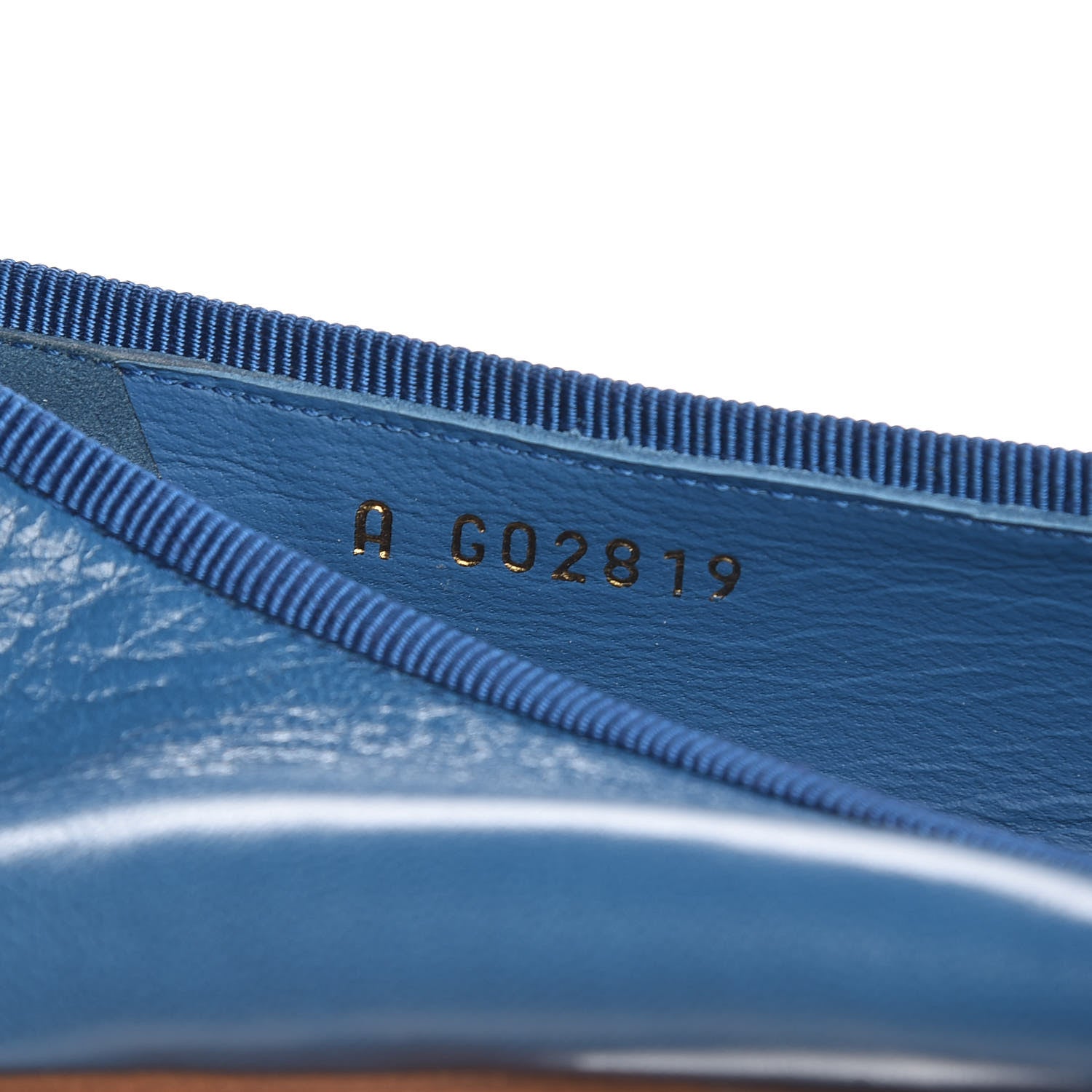 Chanel Goatskin Cap Toe CC Ballerina Flats 39.5 Blue 7 of 9