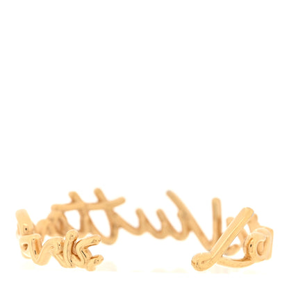 Louis Vuitton Metal LV Script Bracelet S Gold 3 of 5